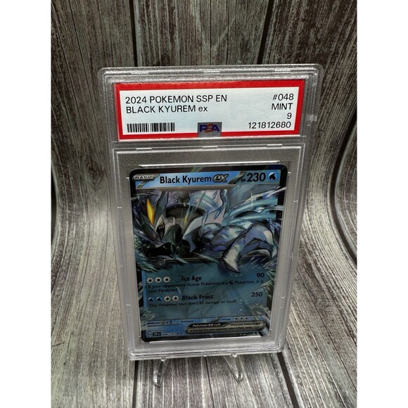 2024 POKEMON SSP EN-SURGING SPARKS #048 BLACK KYUREM EX PSA 9